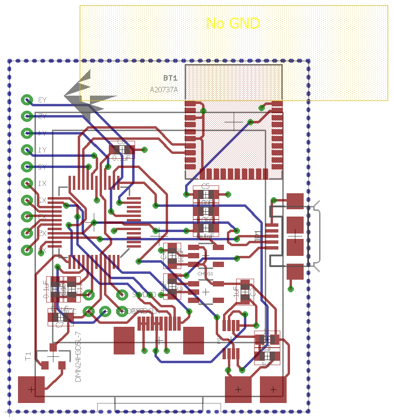 The latest PCB that I designed for the smartwatch