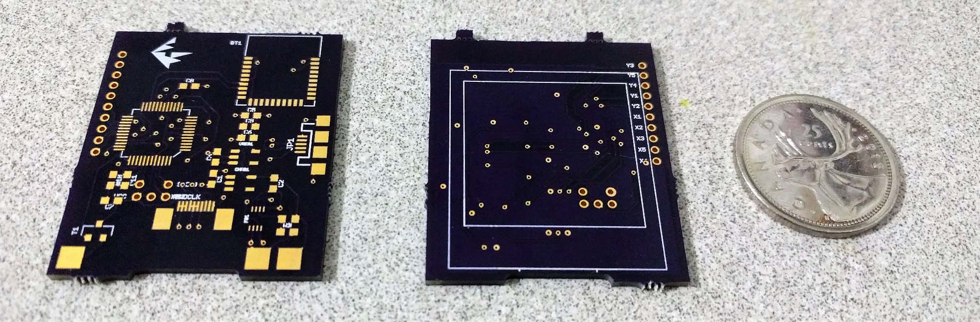 The latest PCB that I got manufactured (from OSHPark) for the smartwatch